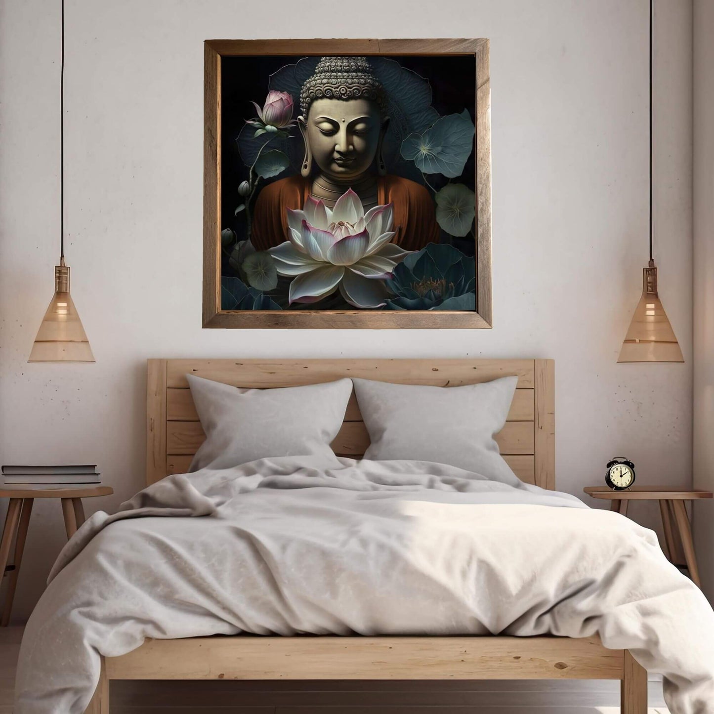 Buddha Lotus Wall Art Print - Printable Digital Download