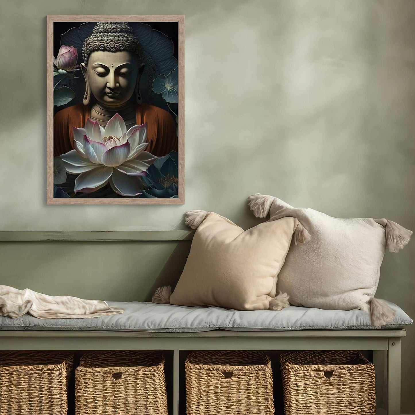 Buddha Lotus Wall Art Print - Printable Digital Download