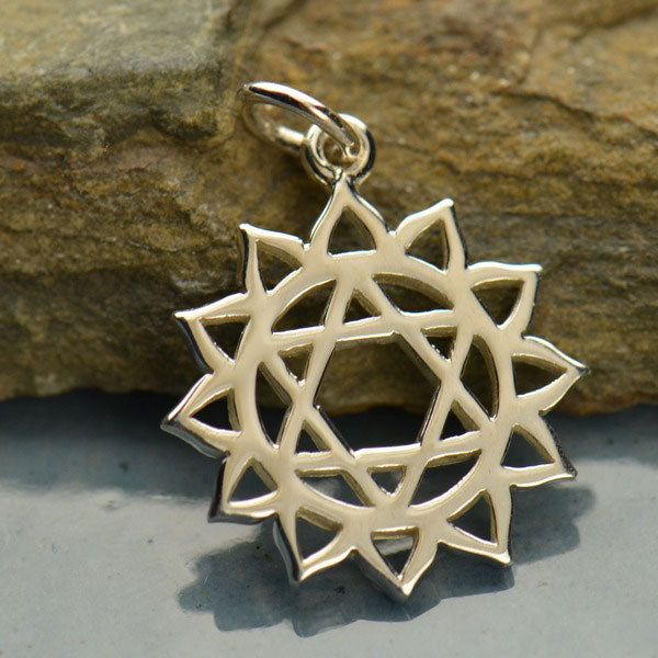 Sterling silver chakra earrings. 