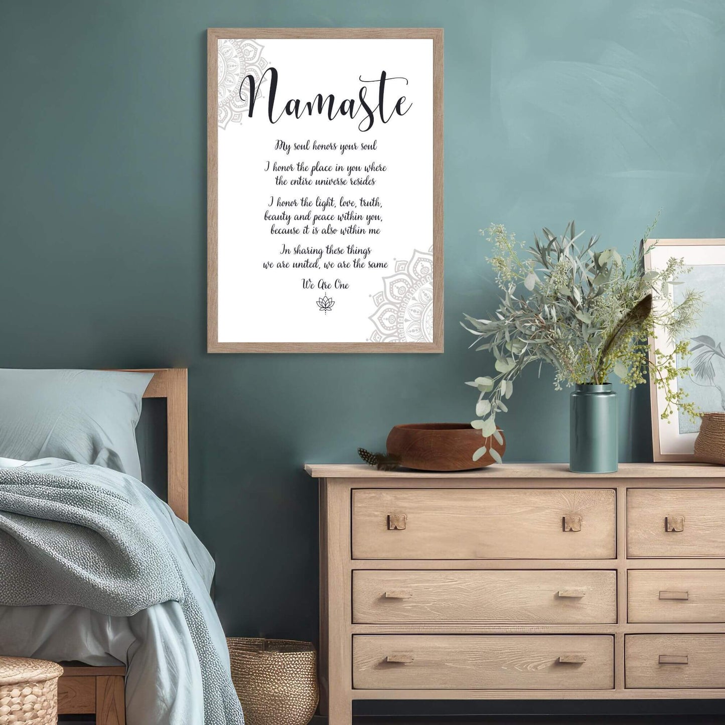 Namaste Wall Art Print - Printable Digital Download