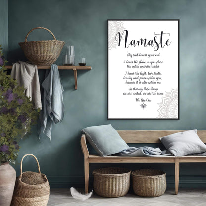 Namaste Wall Art Print - Printable Digital Download