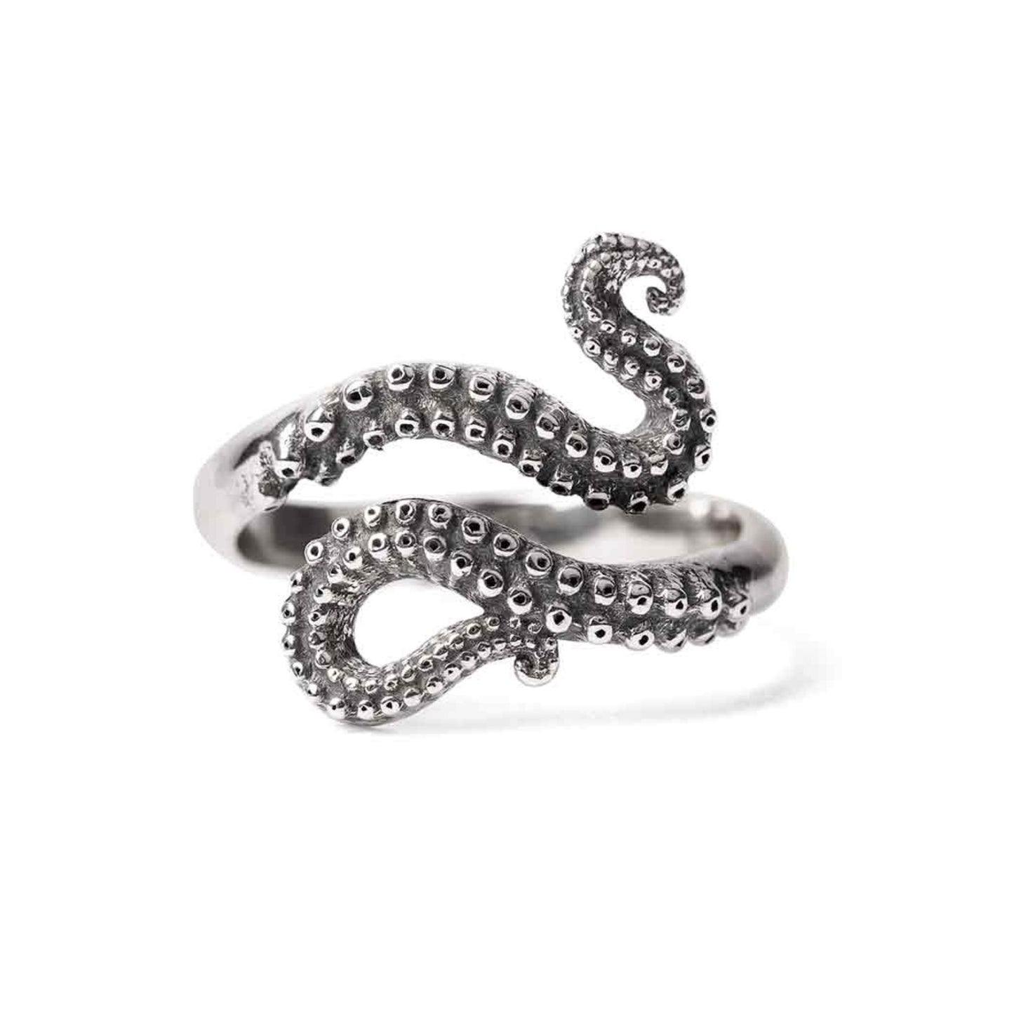 Octopus Adjustable Ring Silver