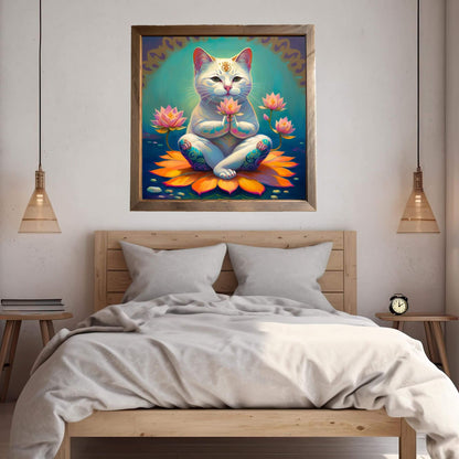 Yoga Cat Wall Art Print - Printable Digital Download